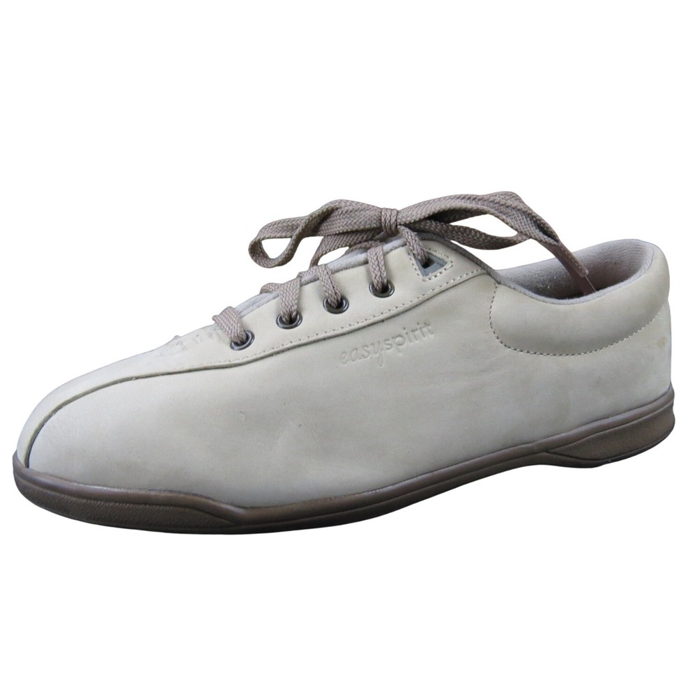 Easy Spirit AP1 Women 9 Narrow Tan Leather Walking‎ Shoe Comfortable Lace-Up